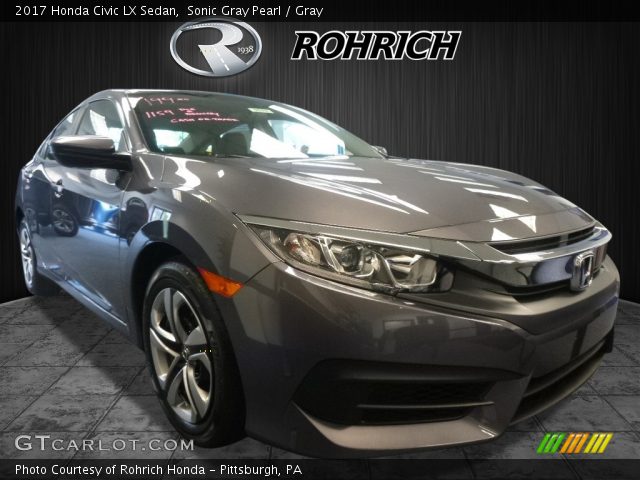 2017 Honda Civic LX Sedan in Sonic Gray Pearl