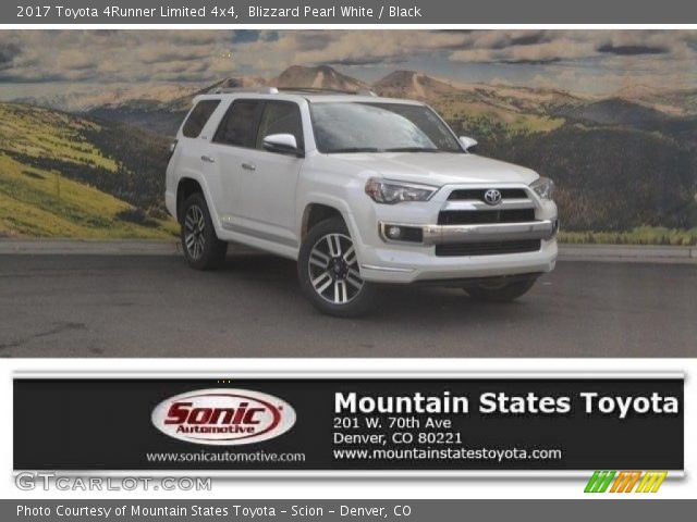 2017 Toyota 4Runner Limited 4x4 in Blizzard Pearl White