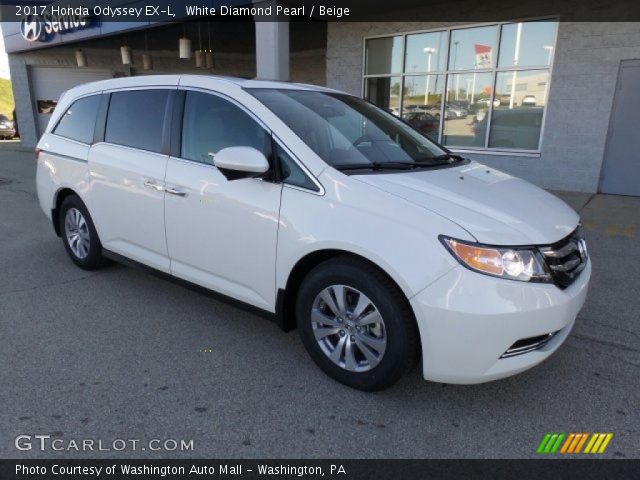 2017 Honda Odyssey EX-L in White Diamond Pearl