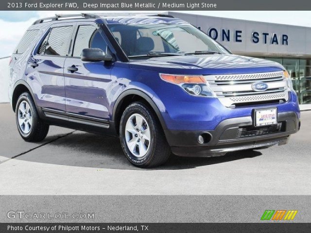 2013 Ford Explorer FWD in Deep Impact Blue Metallic