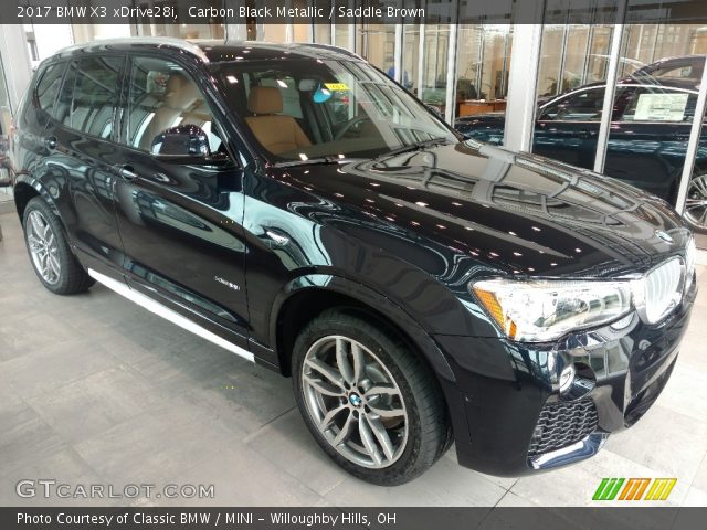 2017 BMW X3 xDrive28i in Carbon Black Metallic