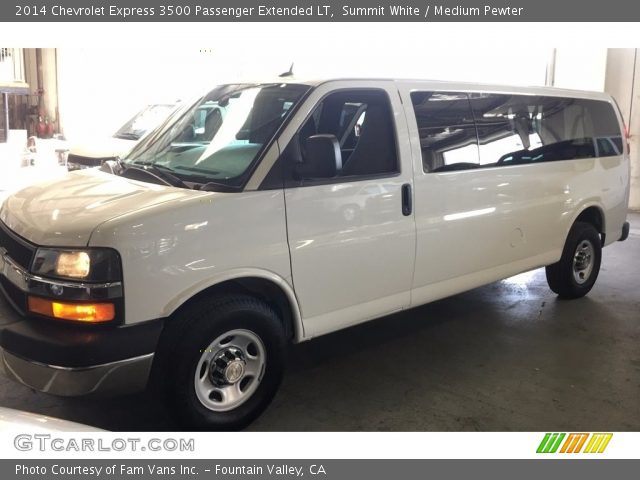 2014 Chevrolet Express 3500 Passenger Extended LT in Summit White