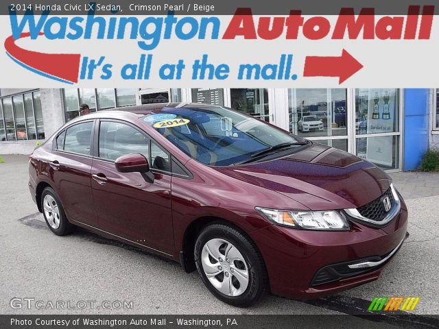 2014 Honda Civic LX Sedan in Crimson Pearl
