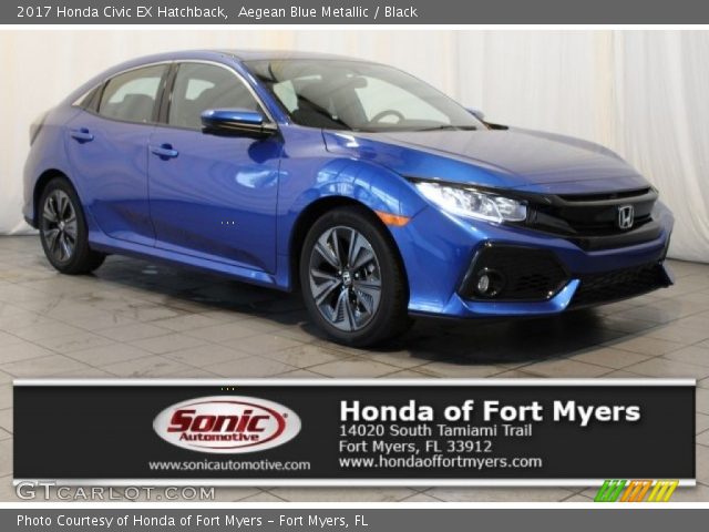 2017 Honda Civic EX Hatchback in Aegean Blue Metallic