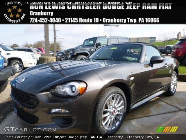 2017 Fiat 124 Spider Classica Roadster in Bronzo Magnetico Titanium