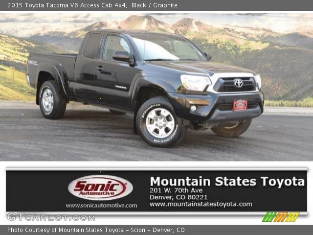 2015 Toyota Tacoma V6 Access Cab 4x4 in Black
