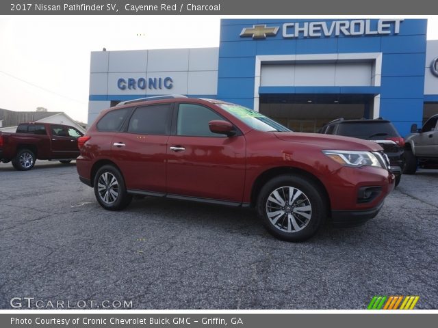 2017 Nissan Pathfinder SV in Cayenne Red