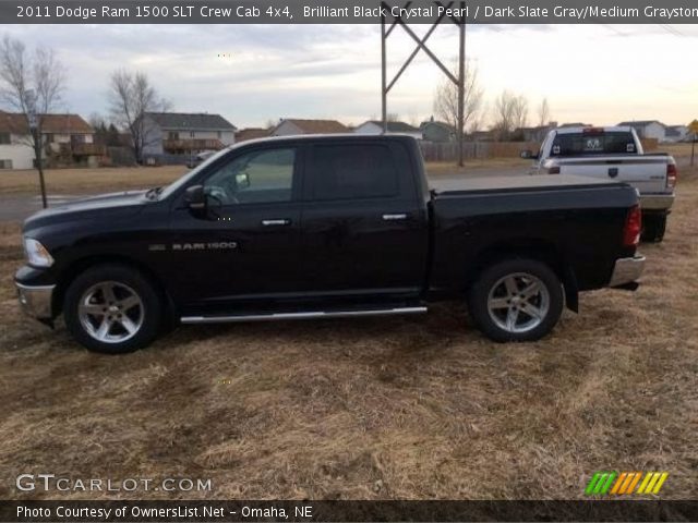 2011 Dodge Ram 1500 SLT Crew Cab 4x4 in Brilliant Black Crystal Pearl