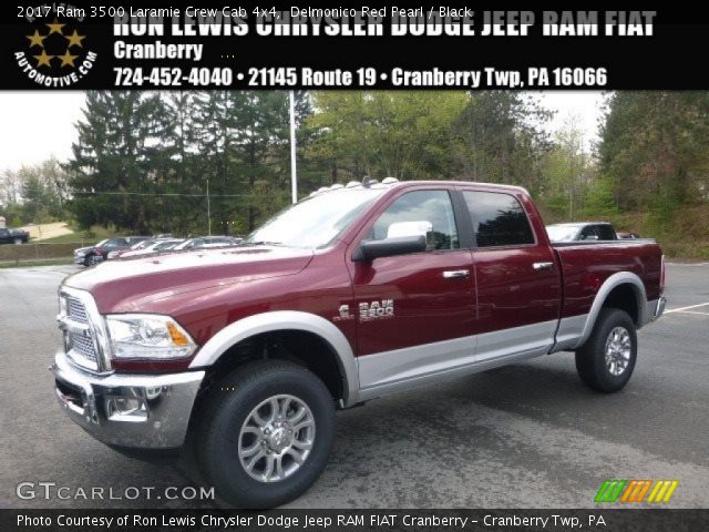 2017 Ram 3500 Laramie Crew Cab 4x4 in Delmonico Red Pearl