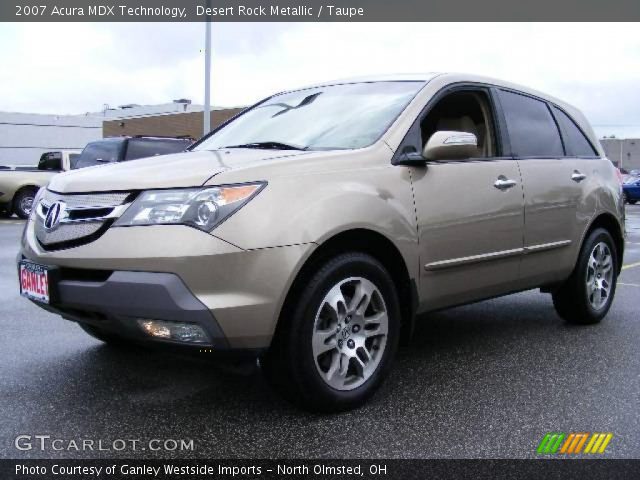 2007 Acura MDX Technology in Desert Rock Metallic