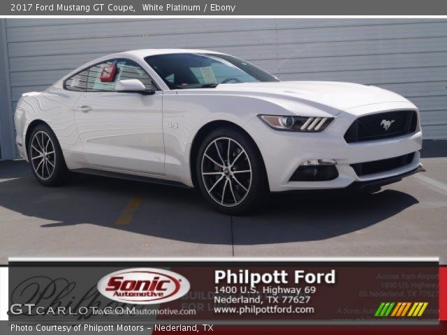 2017 Ford Mustang GT Coupe in White Platinum