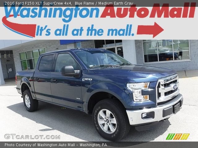 2016 Ford F150 XLT SuperCrew 4x4 in Blue Flame