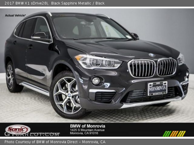2017 BMW X1 sDrive28i in Black Sapphire Metallic
