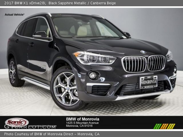 2017 BMW X1 xDrive28i in Black Sapphire Metallic