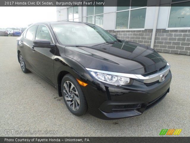 2017 Honda Civic EX Sedan in Burgundy Night Pearl