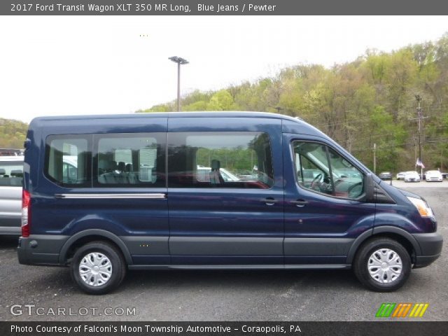 2017 Ford Transit Wagon XLT 350 MR Long in Blue Jeans