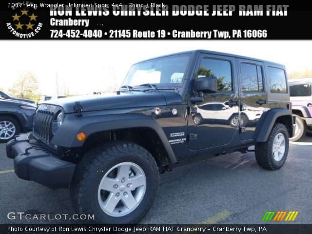 2017 Jeep Wrangler Unlimited Sport 4x4 in Rhino