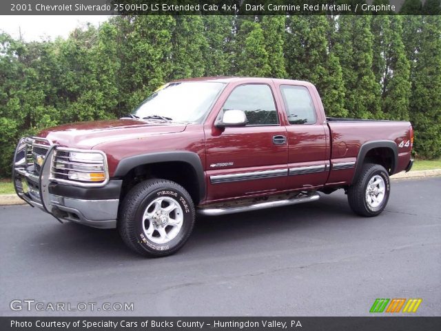 2001 Chevrolet Silverado 2500HD LS Extended Cab 4x4 in Dark Carmine Red Metallic