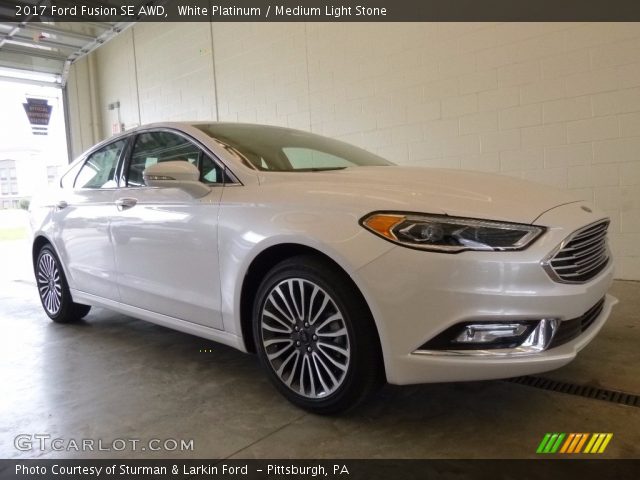 2017 Ford Fusion SE AWD in White Platinum