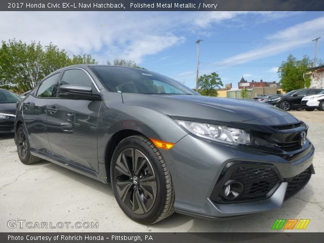 2017 Honda Civic EX-L Navi Hatchback in Polished Metal Metallic