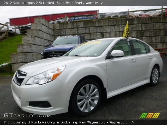 2012 Subaru Legacy 2.5i Limited in Satin White Pearl