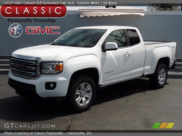 2017 GMC Canyon SLE Extended Cab 4x4 in Summit White