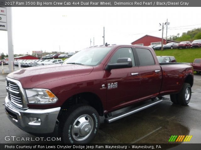 2017 Ram 3500 Big Horn Crew Cab 4x4 Dual Rear Wheel in Delmonico Red Pearl