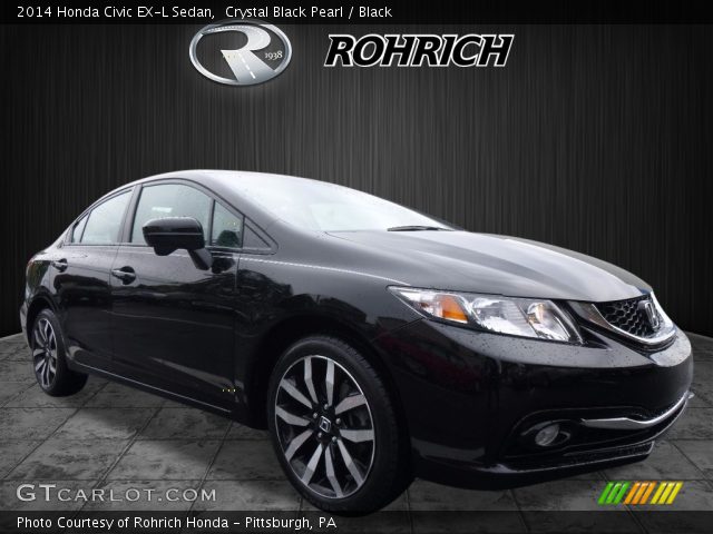 2014 Honda Civic EX-L Sedan in Crystal Black Pearl