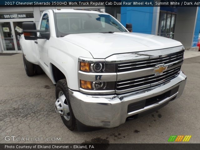 2017 Chevrolet Silverado 3500HD Work Truck Regular Cab Dual Rear Wheel 4x4 in Summit White