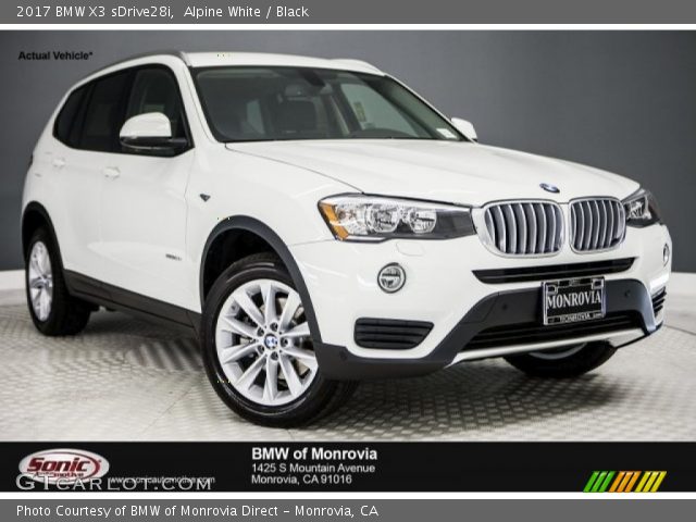 2017 BMW X3 sDrive28i in Alpine White