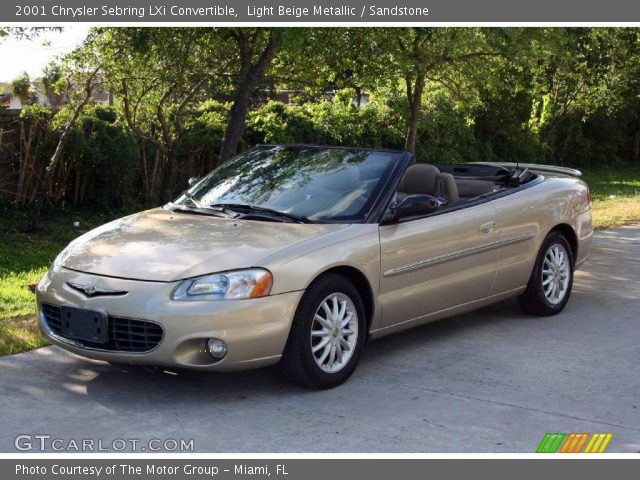 2001 Chrysler Sebring LXi Convertible in Light Beige Metallic