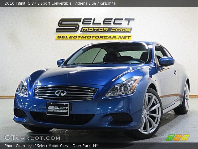 2010 Infiniti G 37 S Sport Convertible in Athens Blue