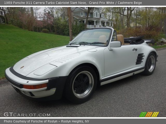 1989 Porsche 911 Carrera Turbo Cabriolet Slant Nose in Grand Prix White