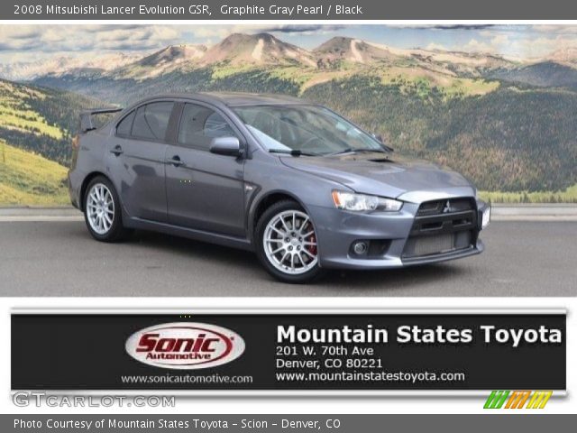 2008 Mitsubishi Lancer Evolution GSR in Graphite Gray Pearl