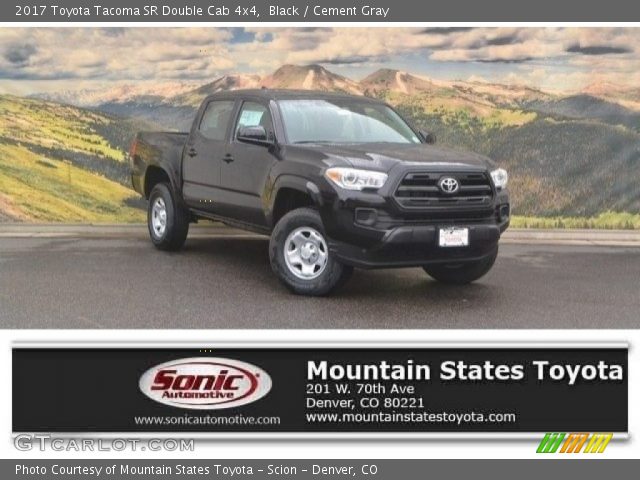 2017 Toyota Tacoma SR Double Cab 4x4 in Black