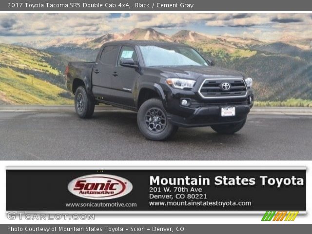 2017 Toyota Tacoma SR5 Double Cab 4x4 in Black