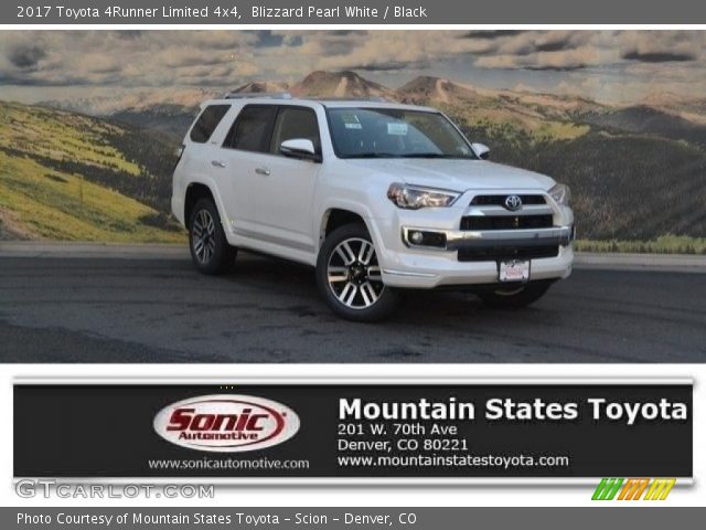2017 Toyota 4Runner Limited 4x4 in Blizzard Pearl White