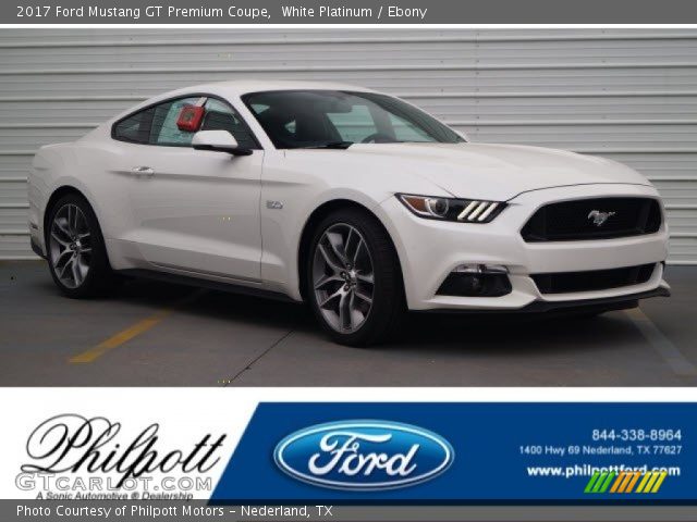 2017 Ford Mustang GT Premium Coupe in White Platinum