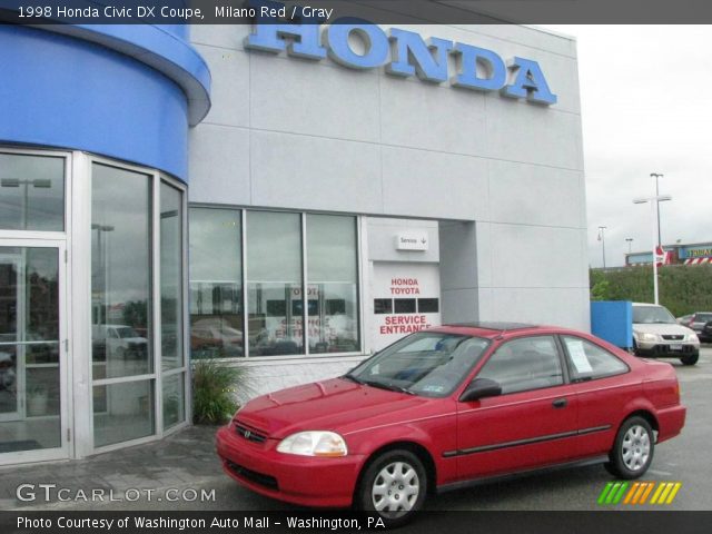 1998 Honda Civic DX Coupe in Milano Red