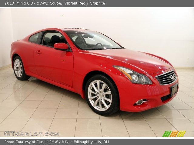 2013 Infiniti G 37 x AWD Coupe in Vibrant Red