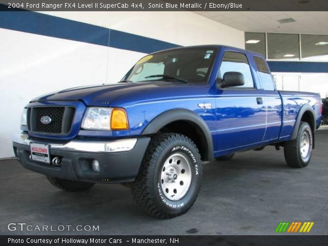 2004 Ford Ranger FX4 Level II SuperCab 4x4 in Sonic Blue Metallic