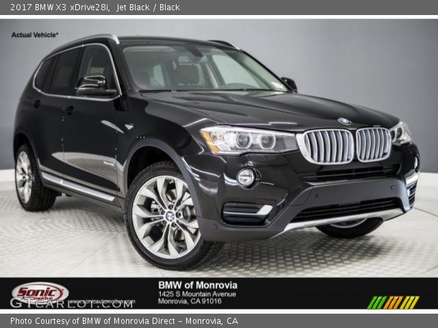 2017 BMW X3 xDrive28i in Jet Black