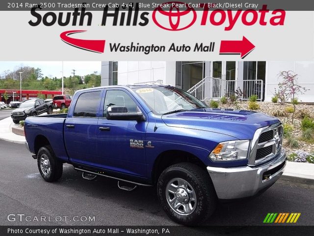 2014 Ram 2500 Tradesman Crew Cab 4x4 in Blue Streak Pearl Coat