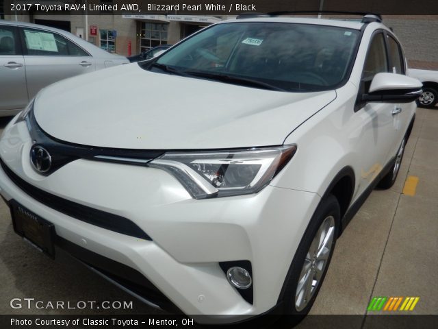 2017 Toyota RAV4 Limited AWD in Blizzard Pearl White