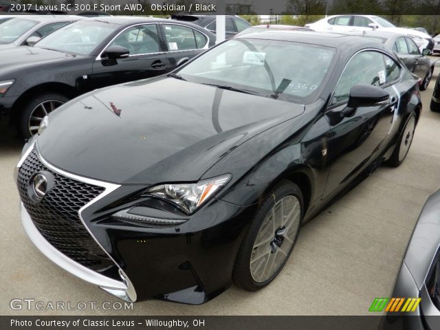 2017 Lexus RC 300 F Sport AWD in Obsidian