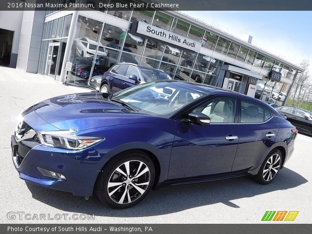 2016 Nissan Maxima Platinum in Deep Blue Pearl