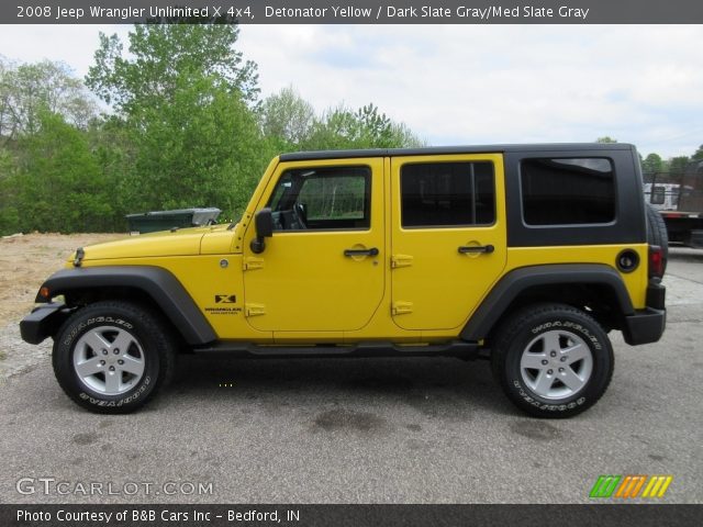 2008 Jeep Wrangler Unlimited X 4x4 in Detonator Yellow