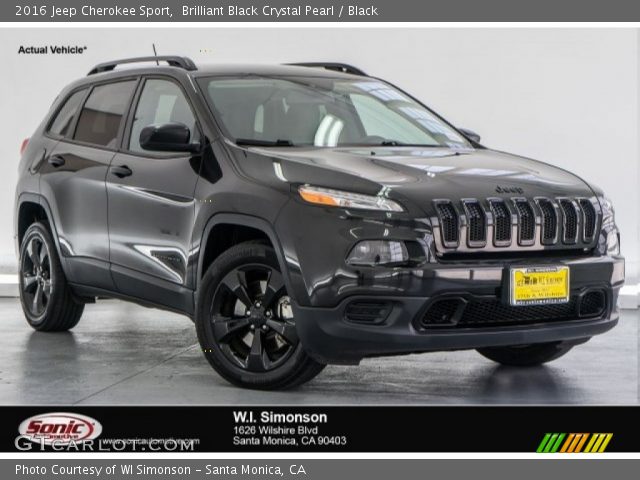 2016 Jeep Cherokee Sport in Brilliant Black Crystal Pearl