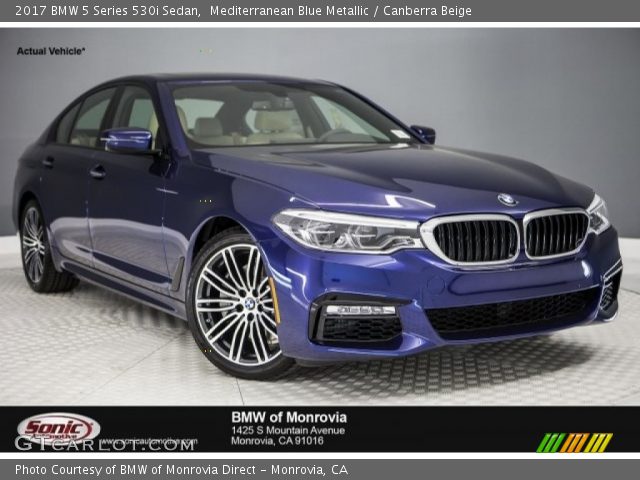 2017 BMW 5 Series 530i Sedan in Mediterranean Blue Metallic