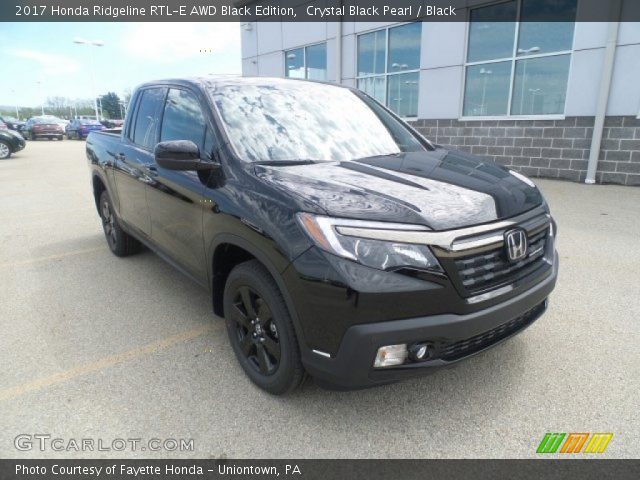 2017 Honda Ridgeline RTL-E AWD Black Edition in Crystal Black Pearl